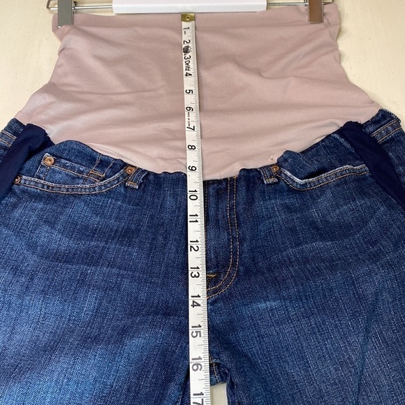 7 For All Mankind A Pea In The Pod Boot Cut Maternity Jeans with Full Band Sz 30 - Picture 12 of 16